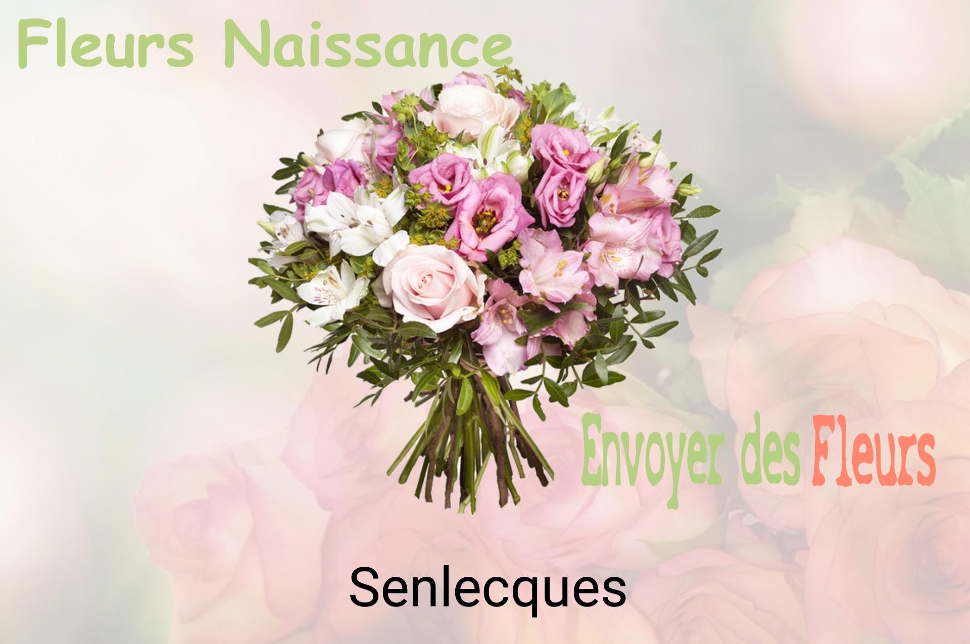 Bouquet de fleurs de naissance livré à Senlecques